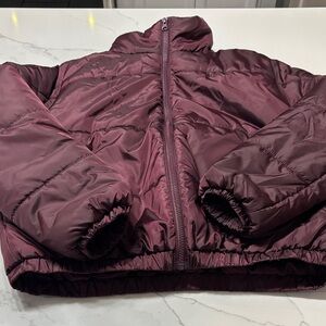 Abound Burgundy Puffer Jacket